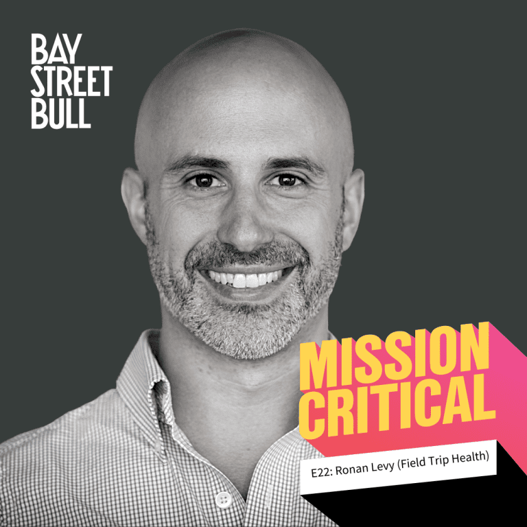 Cover photo of Ronan Levy for the Mission Critical podcast